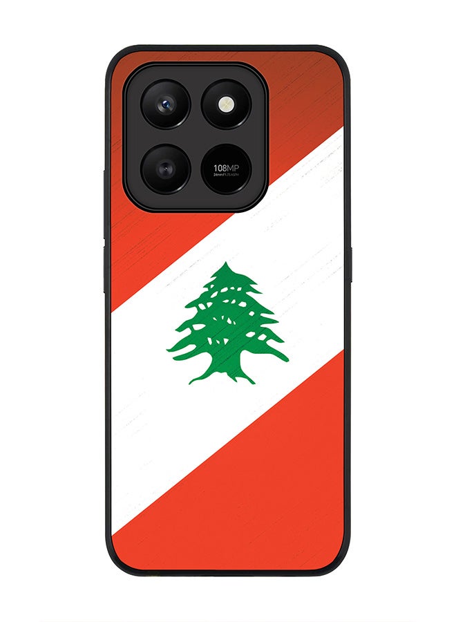 Stylizedd For Honor X7d 4G / X7d 5G / 400 Smart Case,Slim fit Camera Protection, Shockproof Thin Phone cover  - Flag Of Lebanon - Image 1